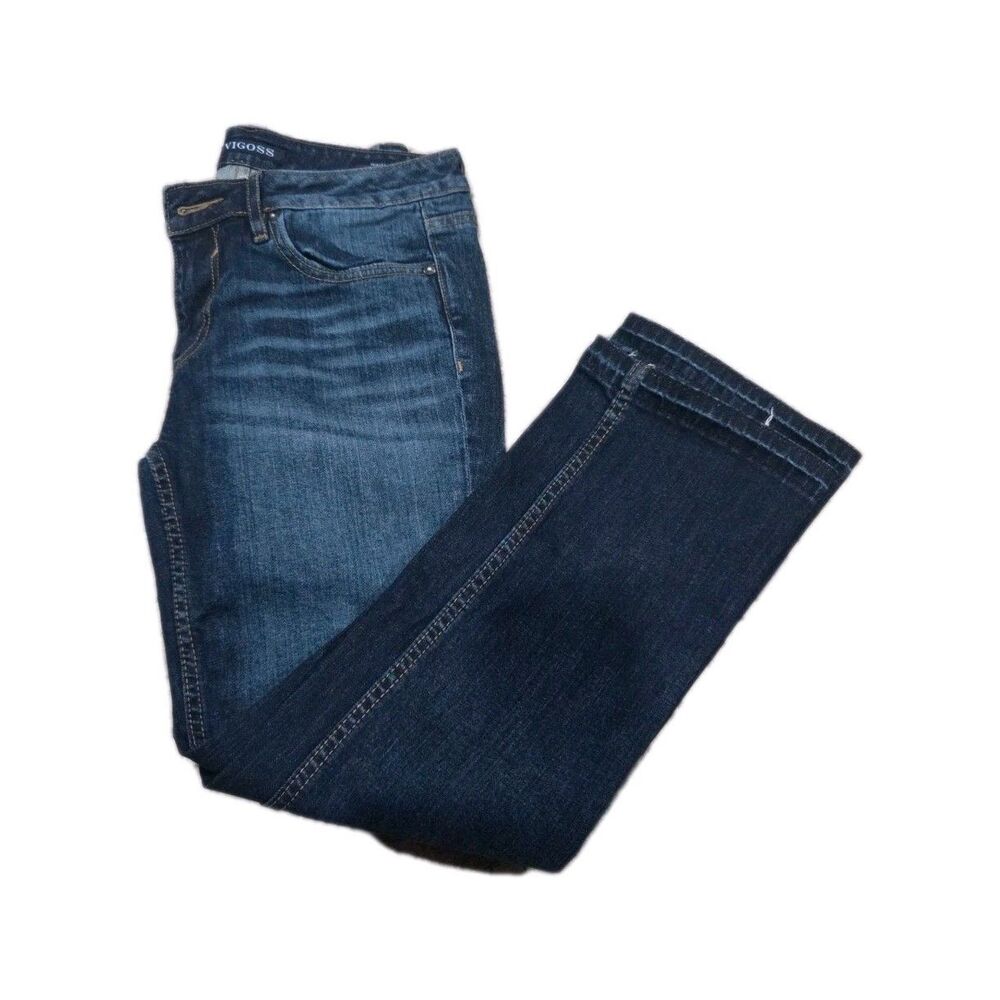 VIGOSS Blue Dark Wash Bootcut Denim Stretch 5-Pocket Women's Jeans